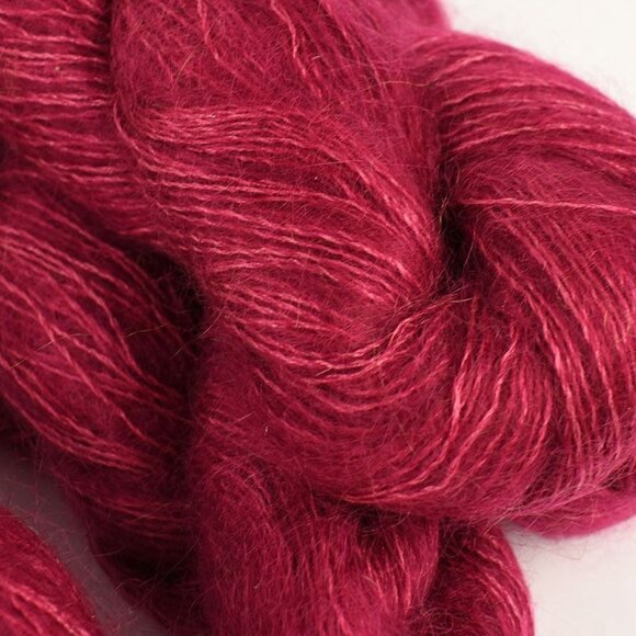 Purl Soho Tussock Yarn 4 Skeins Super Fine Kid Mohair Silk Claret Pink - Picture 2 of 4